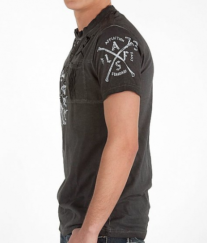 Affliction Landmine Henley T-shirt photo
